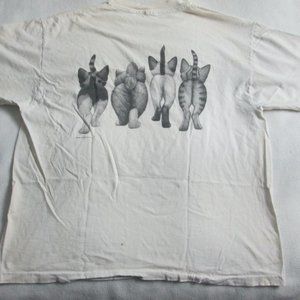 Vintage Shirts - VTG CAT T-SHIRT SIZE L/XL Vintage Shirts - VTG CAT T-SHIRT SIZE L/XL